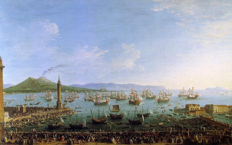 Antonio Joli The Embarkation of Charles III in the Port of Naples France oil painting art